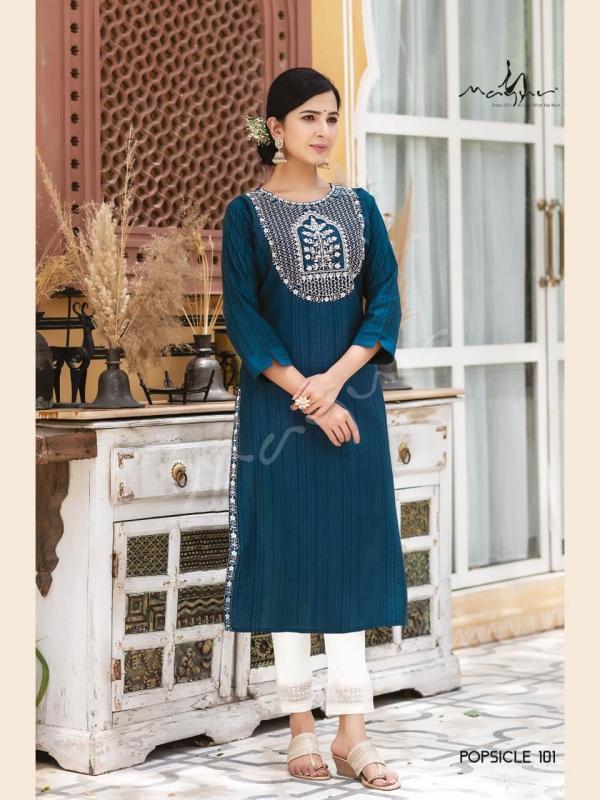 Mayur Popsicle Fancy Wear Viscose Designer Kurti Collection